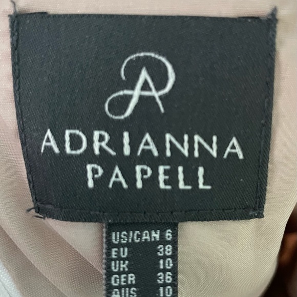 Adrianna Papell white/beige dress, size 6 - Picture 3 of 3